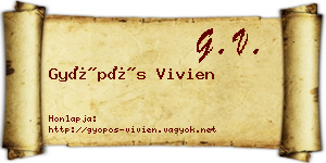 Gyöpös Vivien névjegykártya