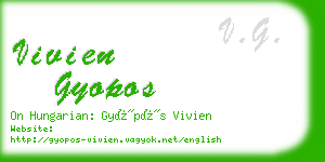 vivien gyopos business card